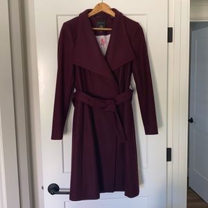 Ted Baker London plum wrap coat